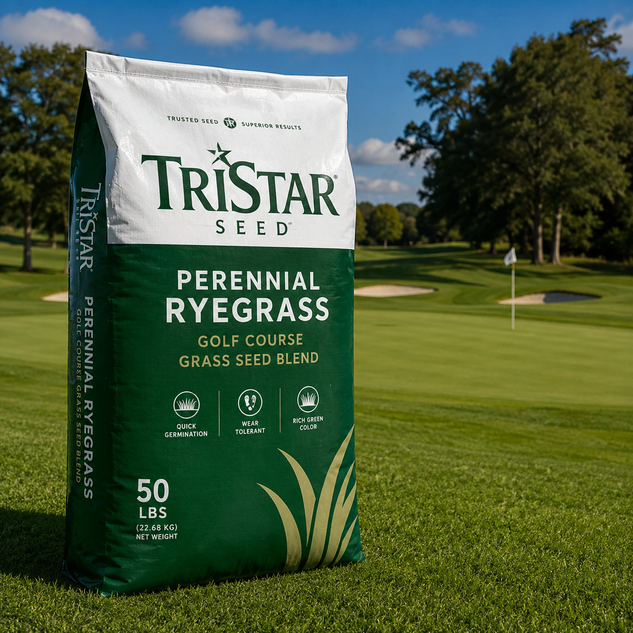 Tri Star Turf Type 3 Way Perennial Ryegrass Blend Seeds - Seed World
