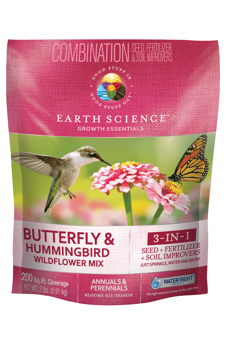 Butterfly & Hummingbird Wildflower Mix - 2 Pounds - Seed World