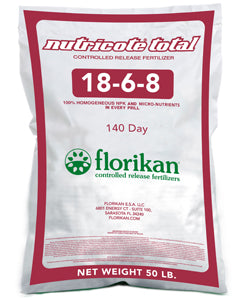 Florikan with Nutricote Total 18-6-8 140 Day - 50 Lbs. - Seed World