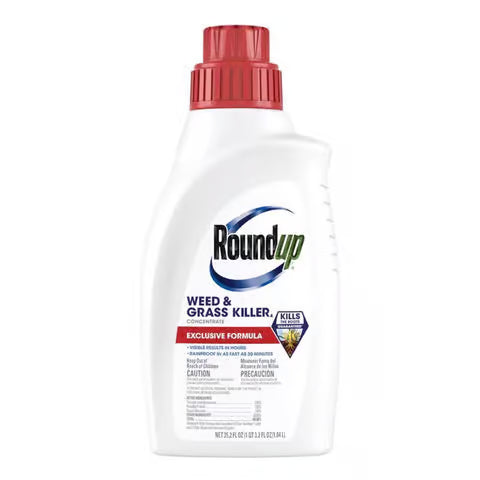 Roundup Weed and Grass Killer Concentrate Exclusive Formula - Quart