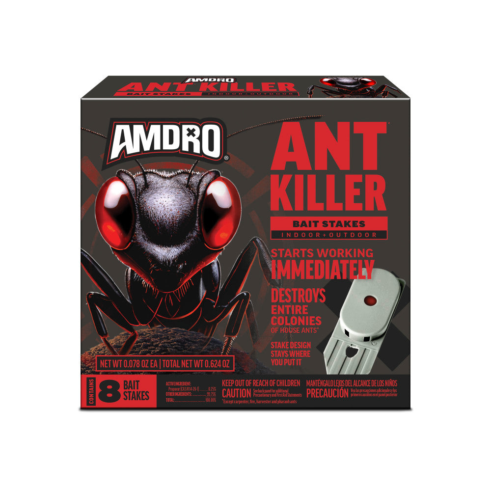 AMDRO Indoor/Outdoor Ant Killer Bait Stakes - 8 Stakes - Seed World