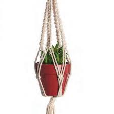 Plant Hanger Mini Woven ZigZag 17" - Seed World
