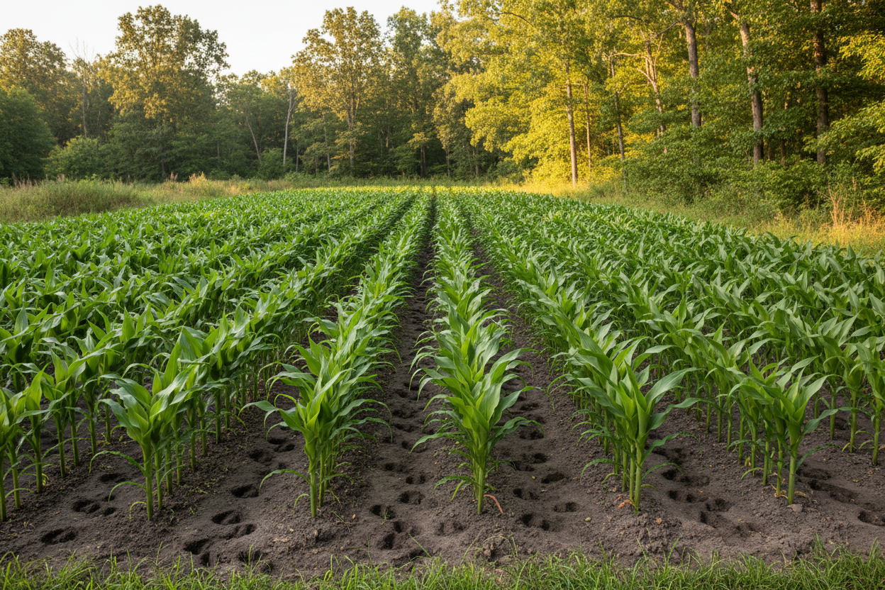 dwarf corn deer food plot