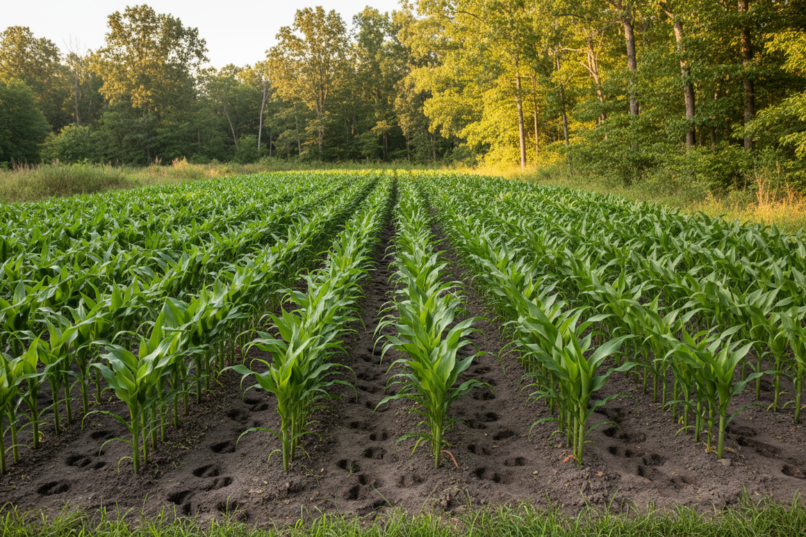 dwarf corn deer food plot