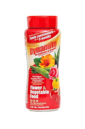 Dynamite Flowers & Vegetables Plant Food 13-13-13 - 1 Lb. - Seed World