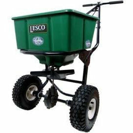 Lesco Push Spreader Carbon Steel - 50 lb. Hopper 092807 - Seed World