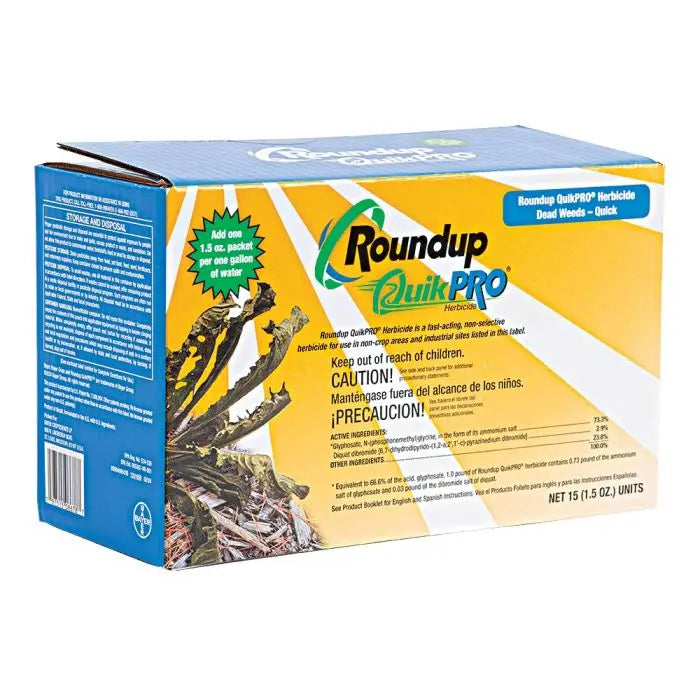 Roundup Quikpro Herbicide - 1.5 oz. Packets - Seed World