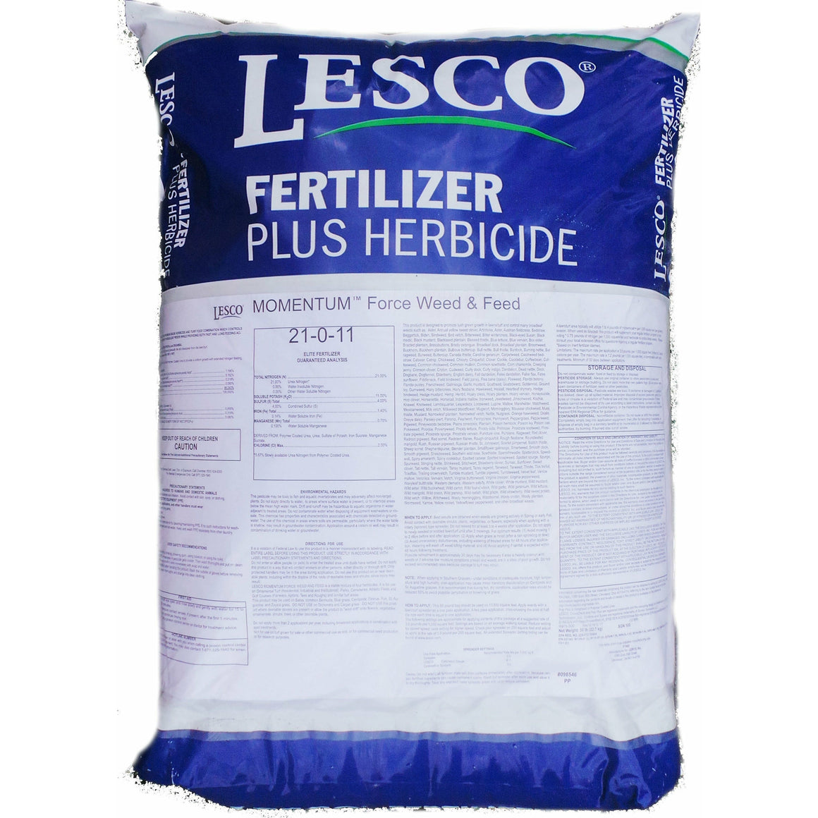 Lesco Zoysia Weed & Feed 21-0-11 Fertilizer - 50 Lbs. - Seed World
