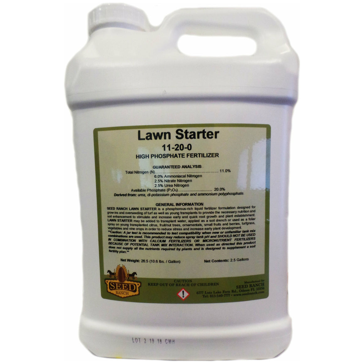 Liquid Lawn Starter 11-20-0 Fertilizer  - 1 Gallon - Seed World