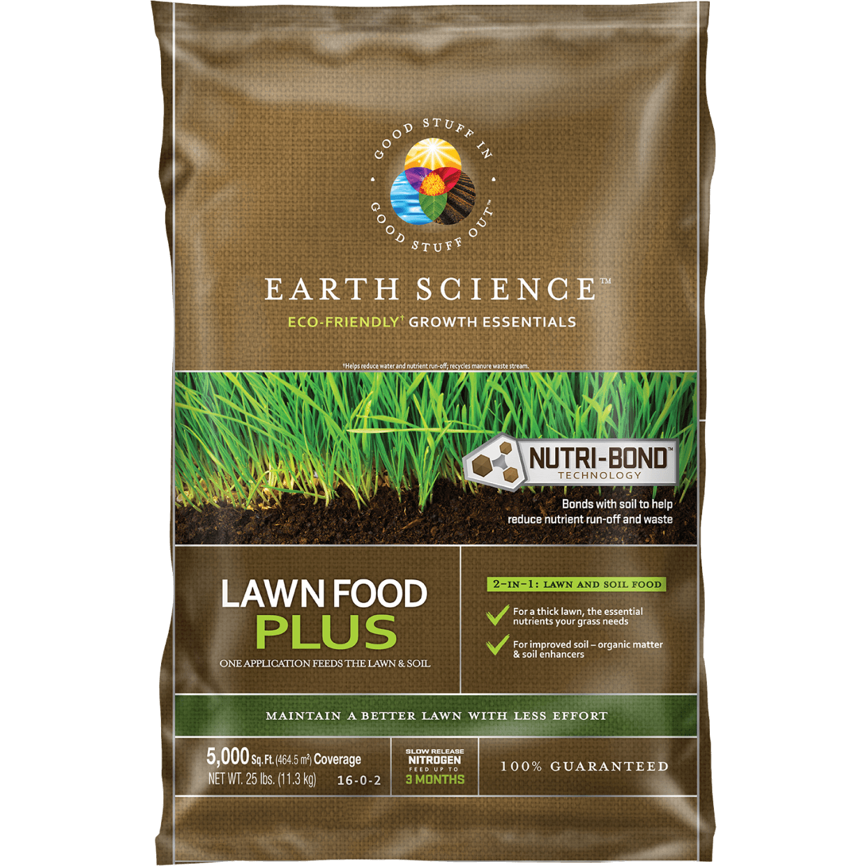 lawn fertilizer nutrients Earth Science Natural Fertilizer & Lawn Food Plus 20-Lbs. 5,000-Sq. Ft