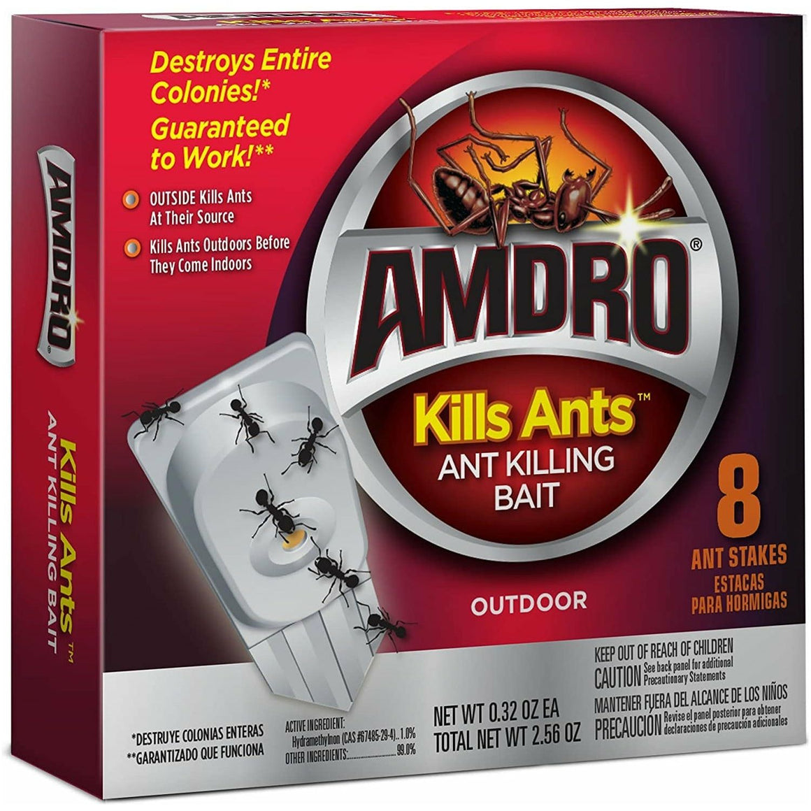 AMDRO Ant Killing Baits (Indoor/Outdoor) "Kills Ants" - 8 Stations - Seed World