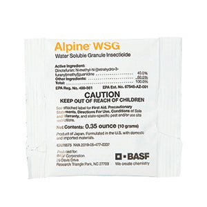 Alpine WSG Water Soluble Granule Insecticide - 5 x 10 G - Seed World