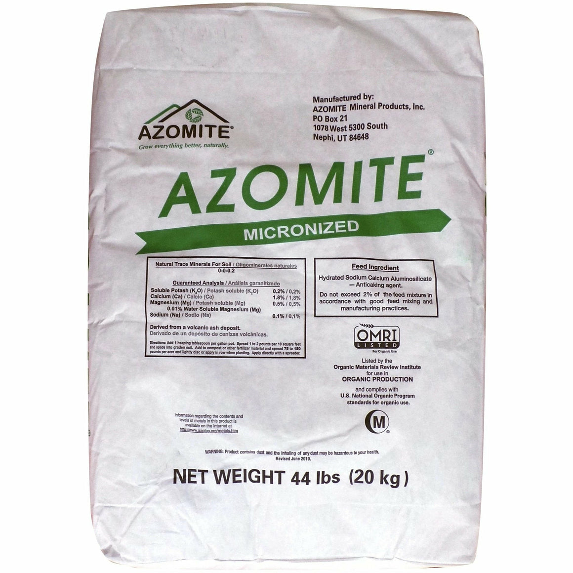 Azomite Organic Mineral Fertilizer - Seed World