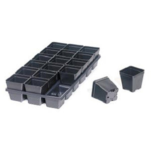 Carry Tray - 18-Pocket Tray for 4" Square Pot (Press Fit) Pack of 50 - Seed World