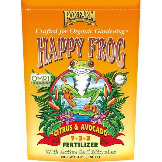 FoxFarm Happy Frog Citrus & Avocado 7-3-3 Fertilizer- 4 Pound bag - Seed World