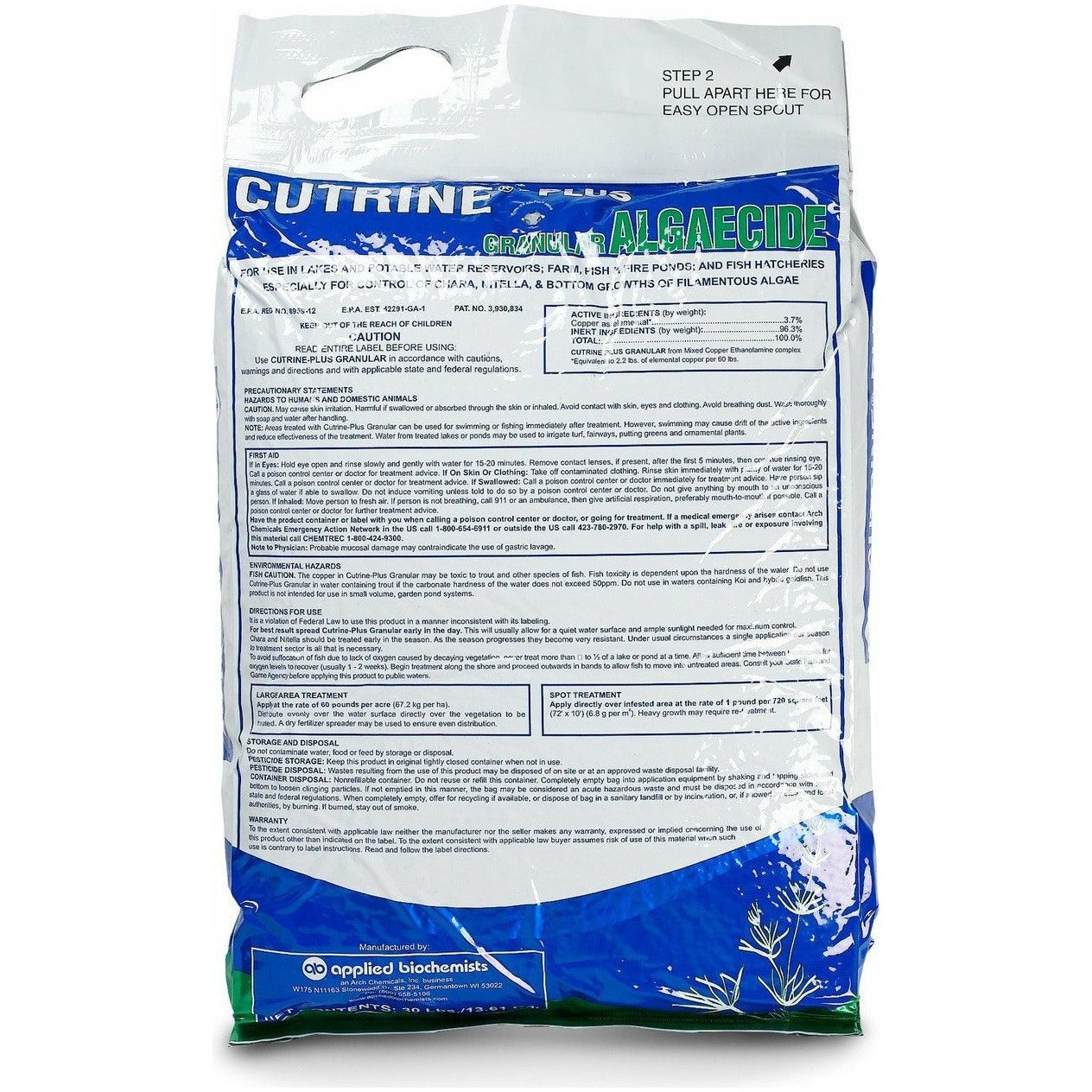 Cutrine Plus Granular Algaecide Herbicide - 30 Lbs. - Seed World
