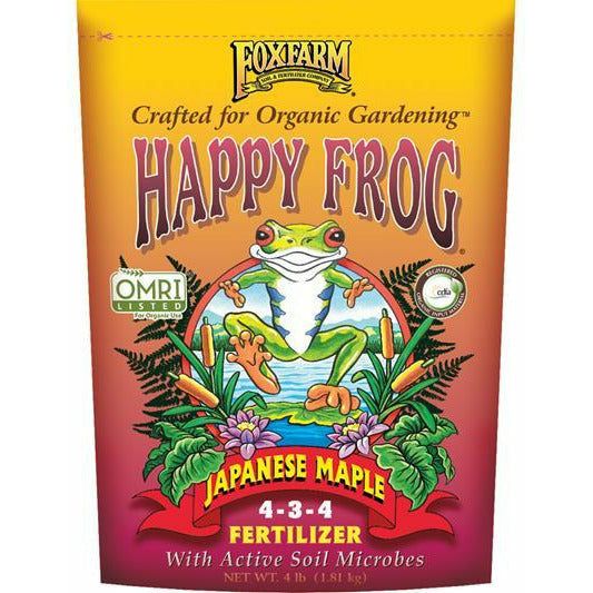 FoxFarm Happy Frog Japanese Maple Fertilizer- 4-3-4  - 4 lb bag - Seed World