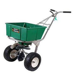 Lesco High Wheel Fertilizer Spreader with Manual Deflector - 80 Lbs. Hopper - Seed World