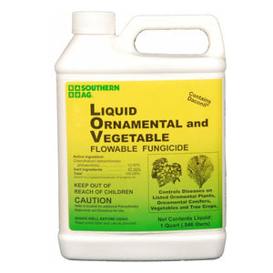 (On Backorder) Liquid Ornamental & Vegetable Fungicide (Contains Daconil) - 1 Quart - Seed World