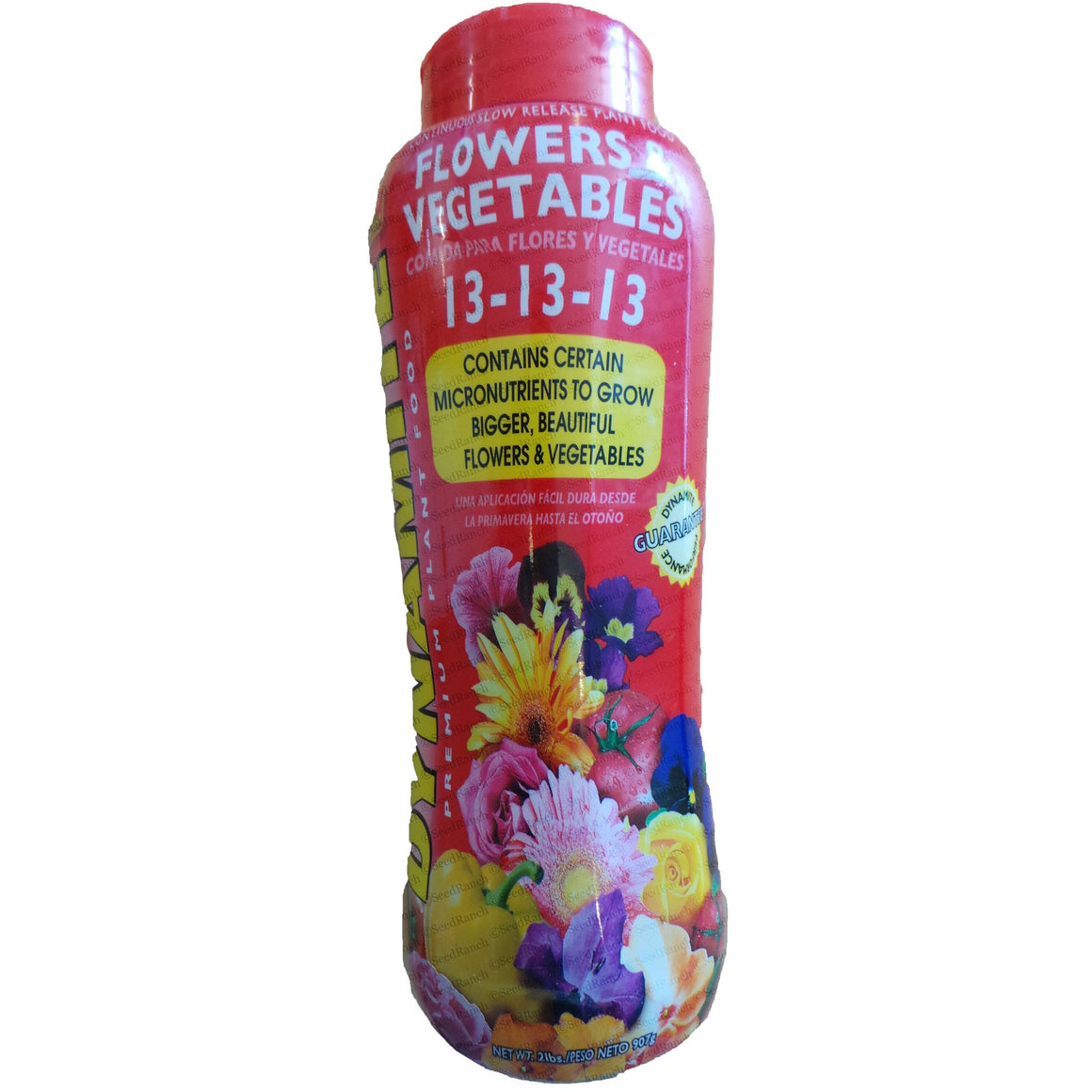 Dynamite Flowers & Vegetables Plant Food 13-13-13 - 1 Lb. - Seed World