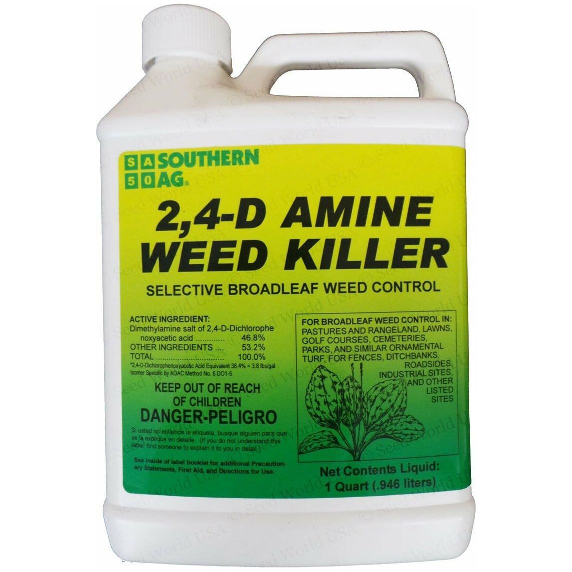 S.A 2,4-D Amine Weed Killer Herbicide - 1 Qt. - Seed World