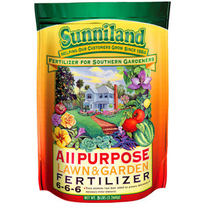 Sunniland All Purpose Lawn & Garden 6-6-6 Fertilizer  - 5 lb - Seed World