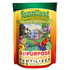 Sunniland All Purpose Lawn & Garden 6-6-6 Fertilizer -10 Lb– Seed