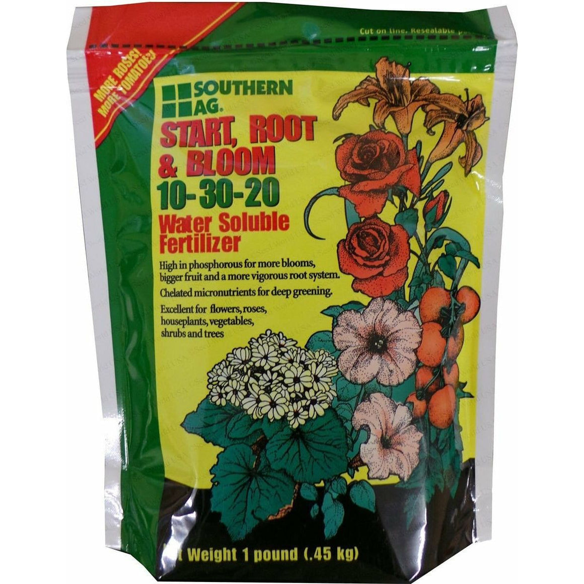 Start, Root and Bloom 10-30-20 Water Soluble Fertilizer - 1 Lb. - Seed World