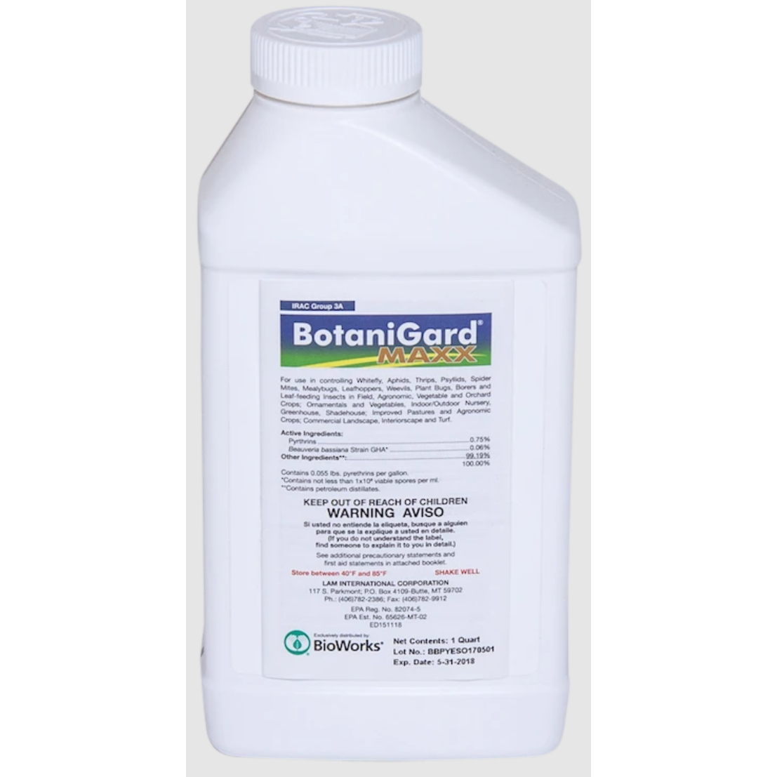 BotaniGard Maxx Insecticide - 1 Qt - Seed World