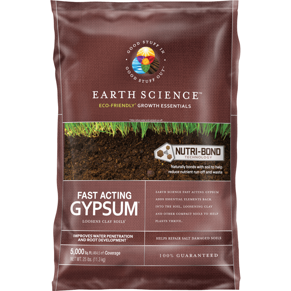 Fast Acting Gypsum Lawn Fertilizer - 25 Lbs. | 5000 Sq. Ft. Coverage - Seed World