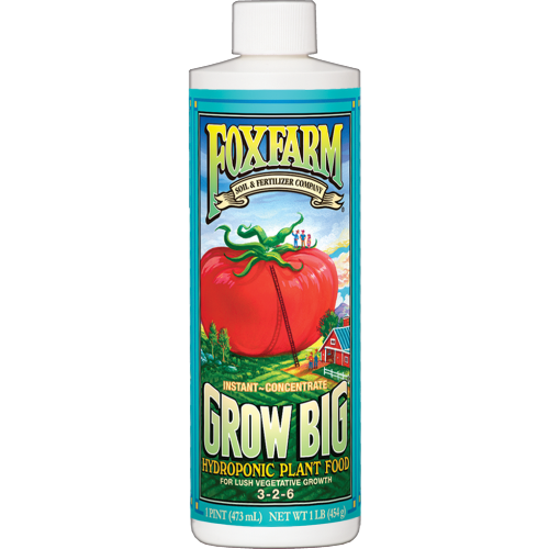 Fox Farm Grow Big Hydroponic Liquid Plant Food - 1 Pint - Seed World