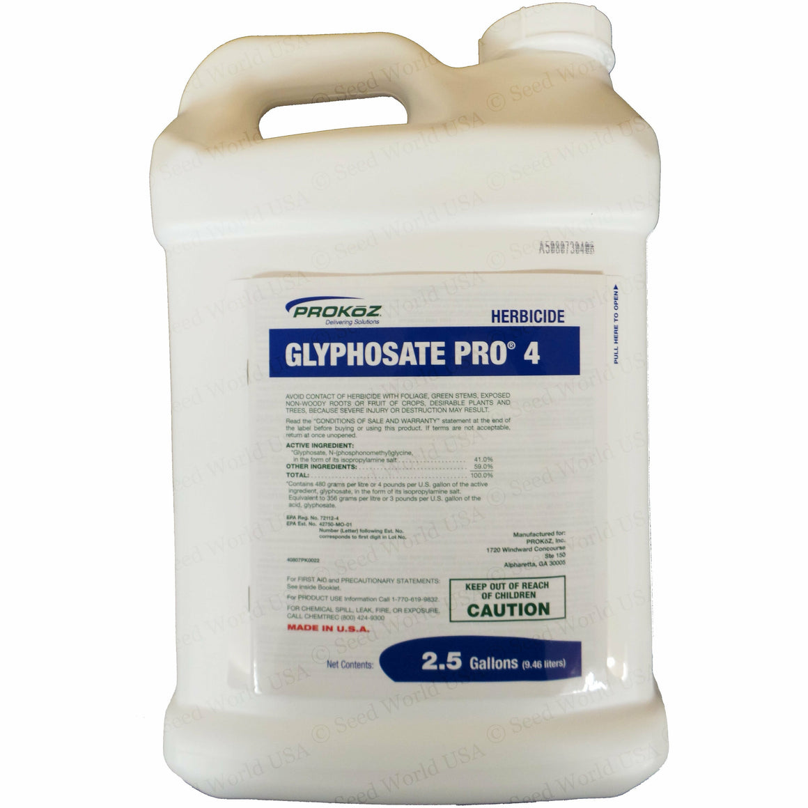 Prokoz Glyphosate Pro 4 Glyphosate 41% Herbicide - 2.5 Gallons - Seed World