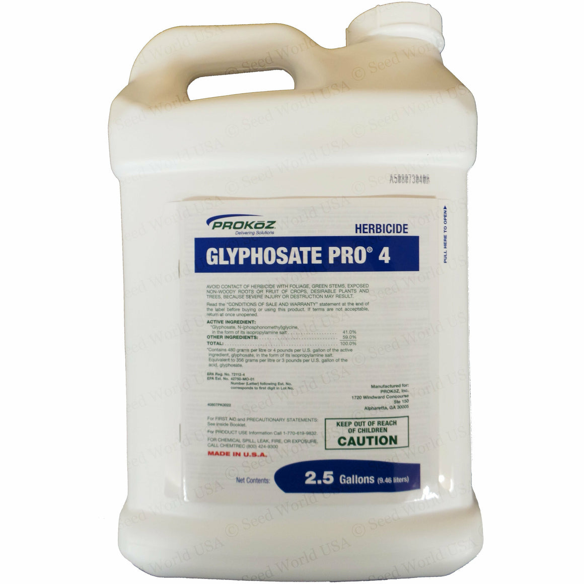 Prokoz Glyphosate Pro 4 Glyphosate 41% Herbicide - 2.5 Gallons - Seed World