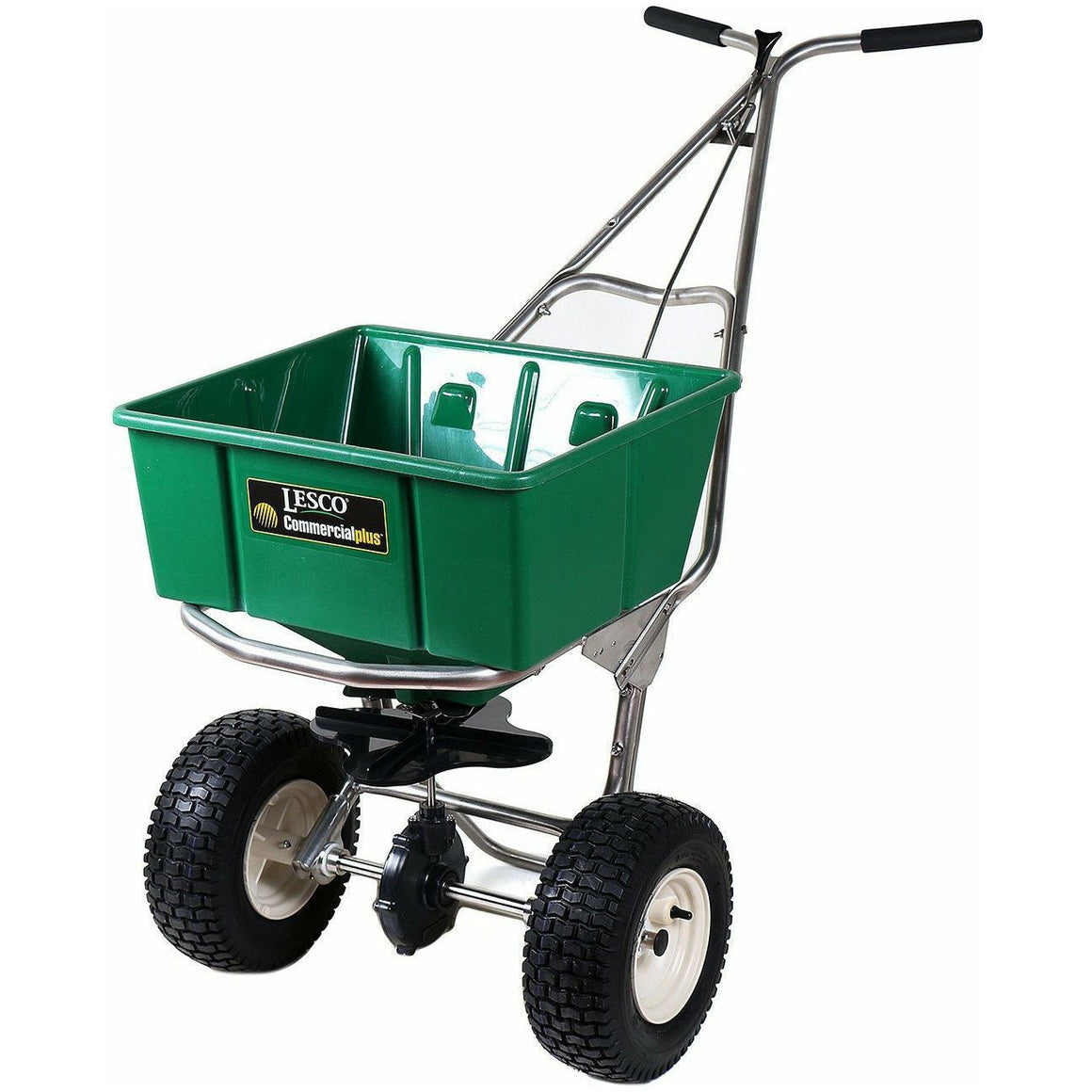 Lesco Stainless Steel Ice Melt Spreader - 80 Lbs. Hopper 102821 - Seed World