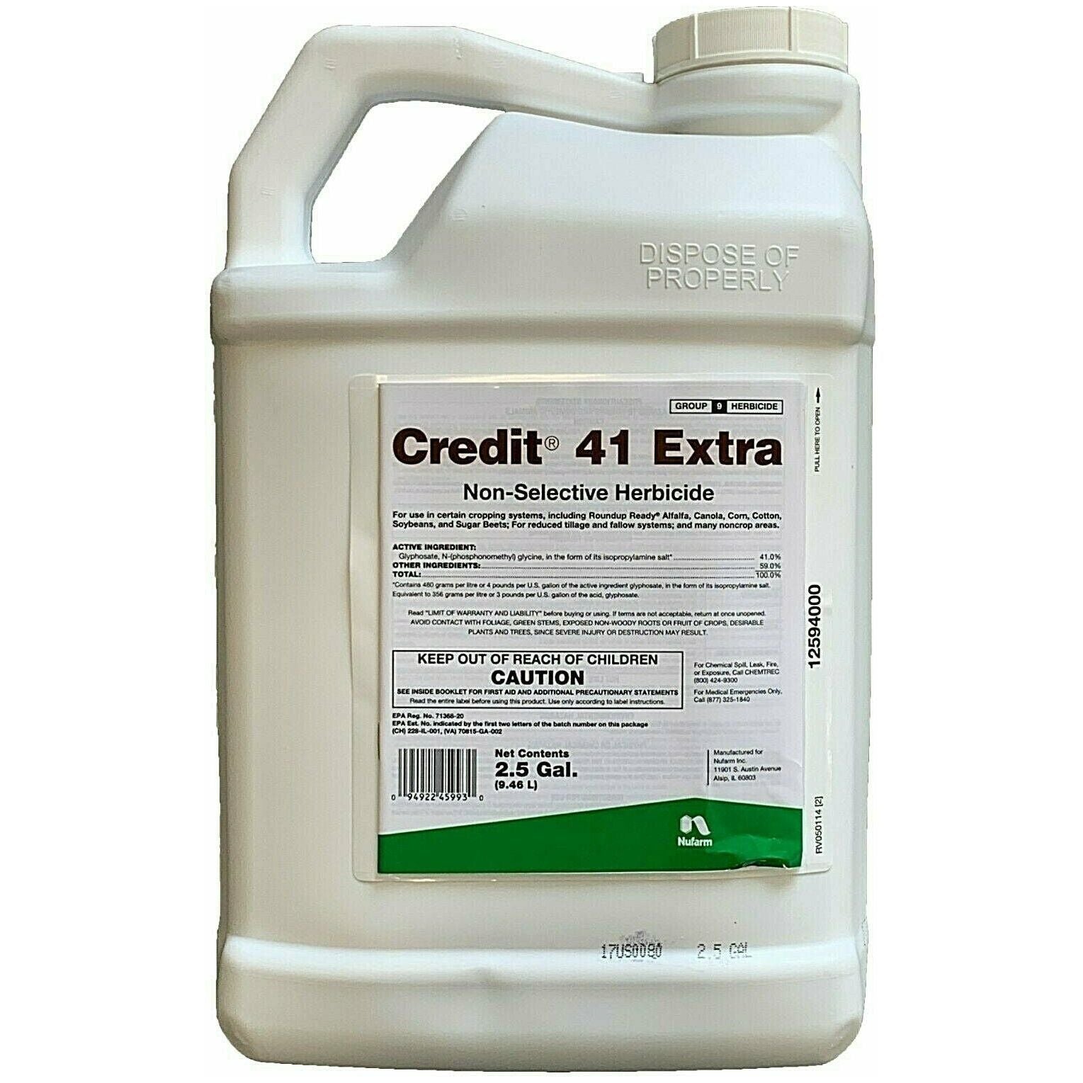 glyphosate is a herbicide Prosolutions 30000989 2.5 gal Cornerstone Plus 41