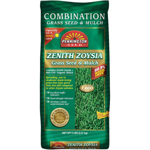 Pennington Zenith Zoysia Grass Seed & Mulch - 5 lbs.